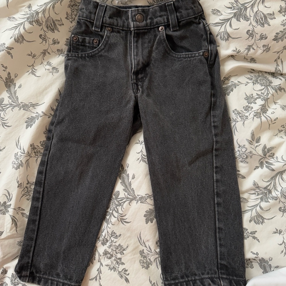 Levi's Black Straight-Leg Jeans Classic Denim